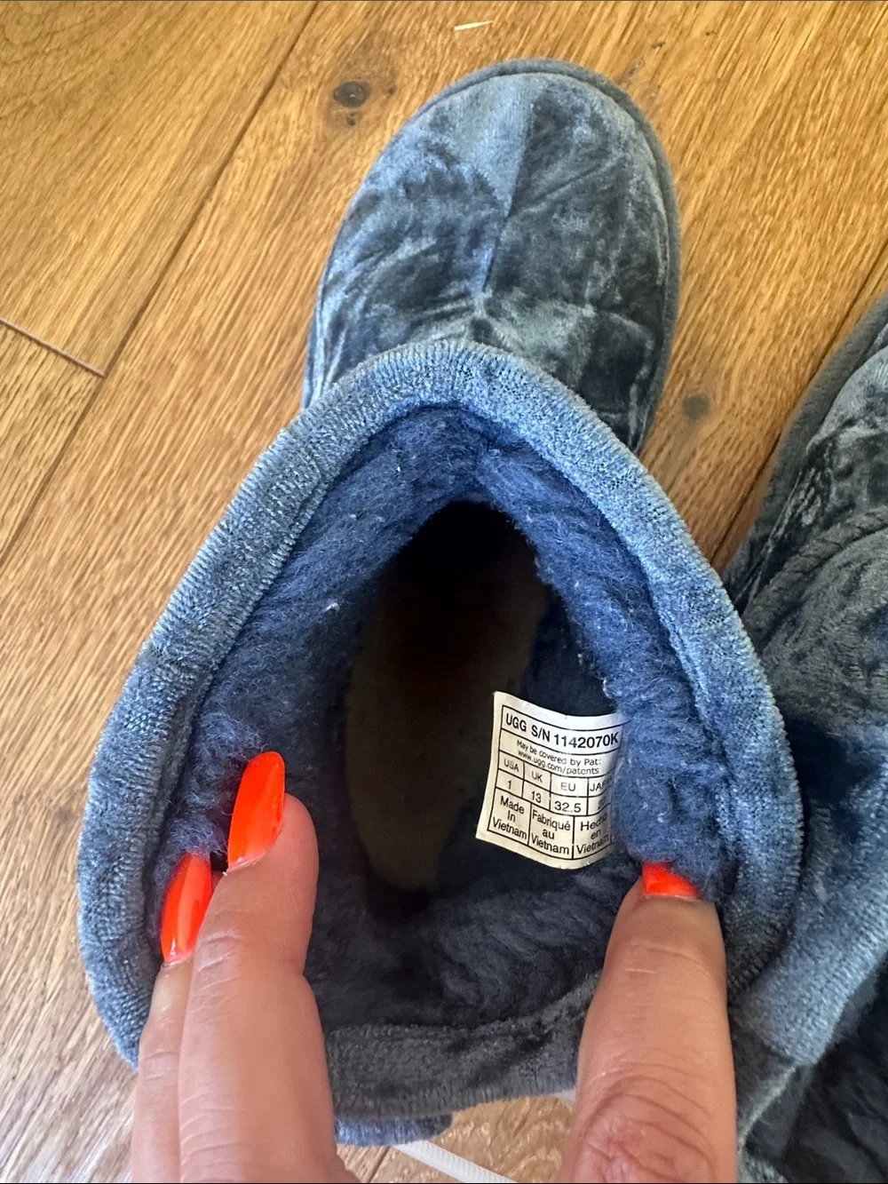 UGG Kids Plush Ankle Boots - Blue
